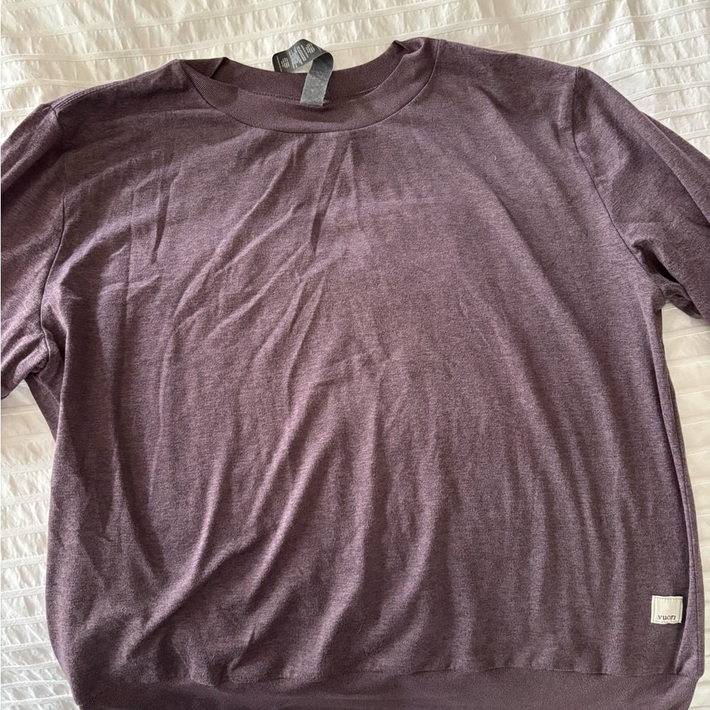 Vuori Heathered Purple Sweatshirt